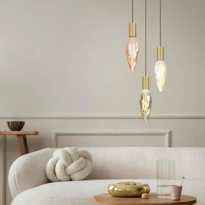 Best Sale EGLO Suspension Pozueta 1, à 1 lampe, laiton
