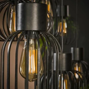 Discount Zijlstra Suspension Prison en métal, à 6 lampes, anthracite
