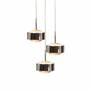 Cheap Top Light Suspension Puk Meg Maxx Drop Trio chrome à 3 lampes G9