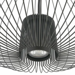 Cheap Nowodvorski Lighting Suspension Pumpkin L, gris foncé, Ø 70 cm, métal, GU10