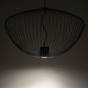 Cheap Nowodvorski Lighting Suspension Pumpkin L, gris foncé, Ø 70 cm, métal, GU10