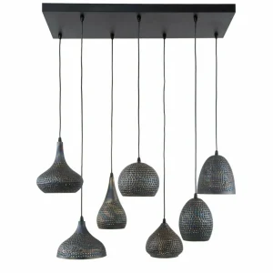 New Zijlstra Suspension Punchray, à 7 lampes, mélange de formes