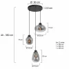 Hot Steinhauer Suspension Reflexion, à 3 lampes Ø 40 cm