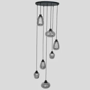 Clearance Steinhauer Suspension Reflexion, à 7 lampes Ø 55 cm