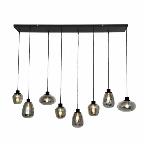 Clearance Steinhauer Suspension Reflexion, à 8 lampes 145x14 cm
