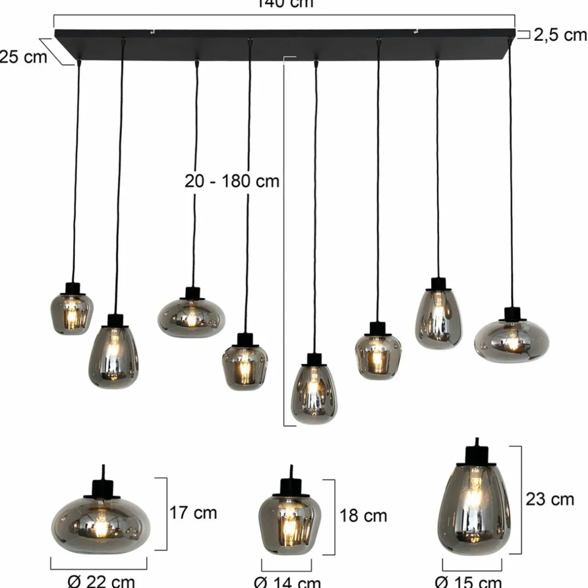 suspension_reflexion___lampes_xcm_2-1.webp Clearance Steinhauer Suspension Reflexion, à 8 lampes 145x14 cm