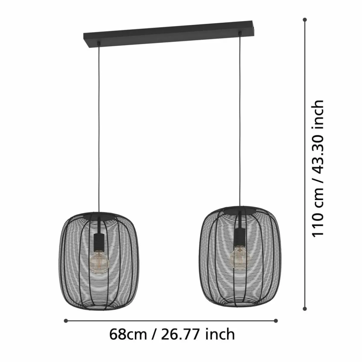 suspension_rinroe_longueur__cm_noir___lampes_acier_1.webp Cheap EGLO Suspension Rinroe, longueur 90 cm, noir, à 2 lampes, acier