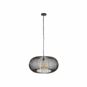 Store Zijlstra Suspension Rippberg, noire, à une lampe