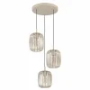 Cheap EGLO Suspension Romazzina, Ø 46 cm, couleur sable, 3 lampes, acier