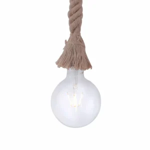 Discount JUST LIGHT. Suspension Rope avec corde, à 1 lampe