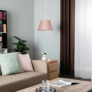 Sale Euluna Suspension Rosabelle, cône, rose, à 1 lampe