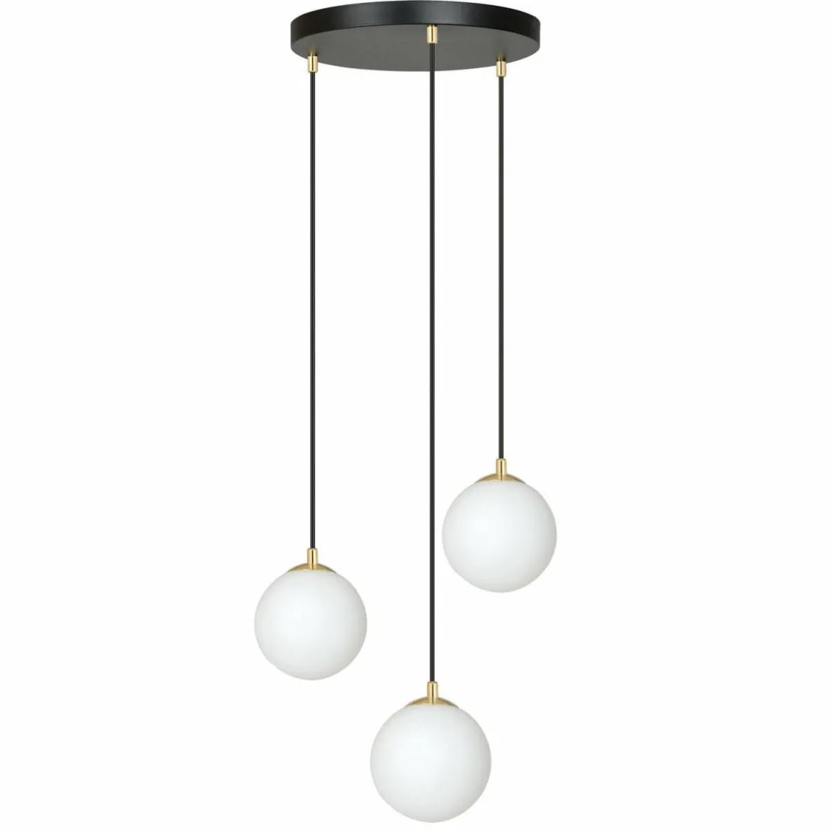 suspension_royal__lampes_blanc_opalinnoir_verre_e_1.webp New EMIBIG LIGHTING Suspension Royal, 3 lampes, blanc opalin/noir, verre, E14