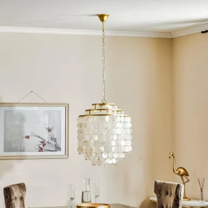 Best Sale ONLI Suspension Ruben avec abat-jour en disques de nacre