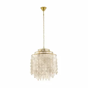 Best Sale ONLI Suspension Ruben avec abat-jour en disques de nacre
