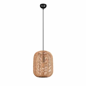 Outlet Trio Lighting Suspension Runa, abat-jour sisal, 1 lampe Ø 35 cm
