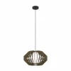 Store EGLO Suspension Rusticaria avec barres en bois