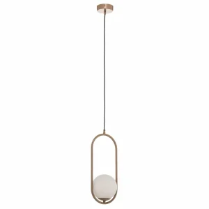 Cheap Jupiter Suspension Samba, à 1 lampe, beige/blanc