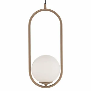 Cheap Jupiter Suspension Samba, à 1 lampe, beige/blanc