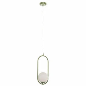 New Jupiter Suspension Samba, à 1 lampe, vert/blanc