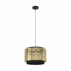 New EGLO Suspension Sandbach en noir et laiton