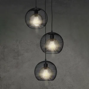 Clearance NOWA GmbH Suspension Selina double abat-jour fil à 3 lampes