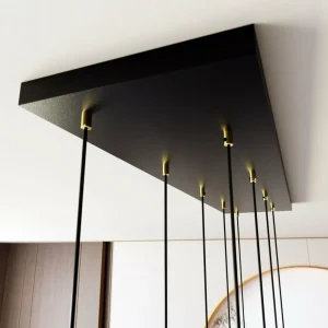 Discount EMIBIG LIGHTING Suspension Selter, doré, à 9 lampes, métal