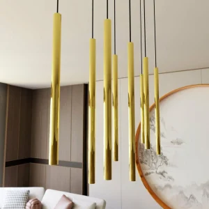 Discount EMIBIG LIGHTING Suspension Selter, doré, à 9 lampes, métal