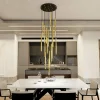 Hot EMIBIG LIGHTING Suspension Selter, doré, 17 flammes, métal