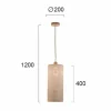 Store Viokef Suspension Senso, allongée et étroite, Ø 20 cm