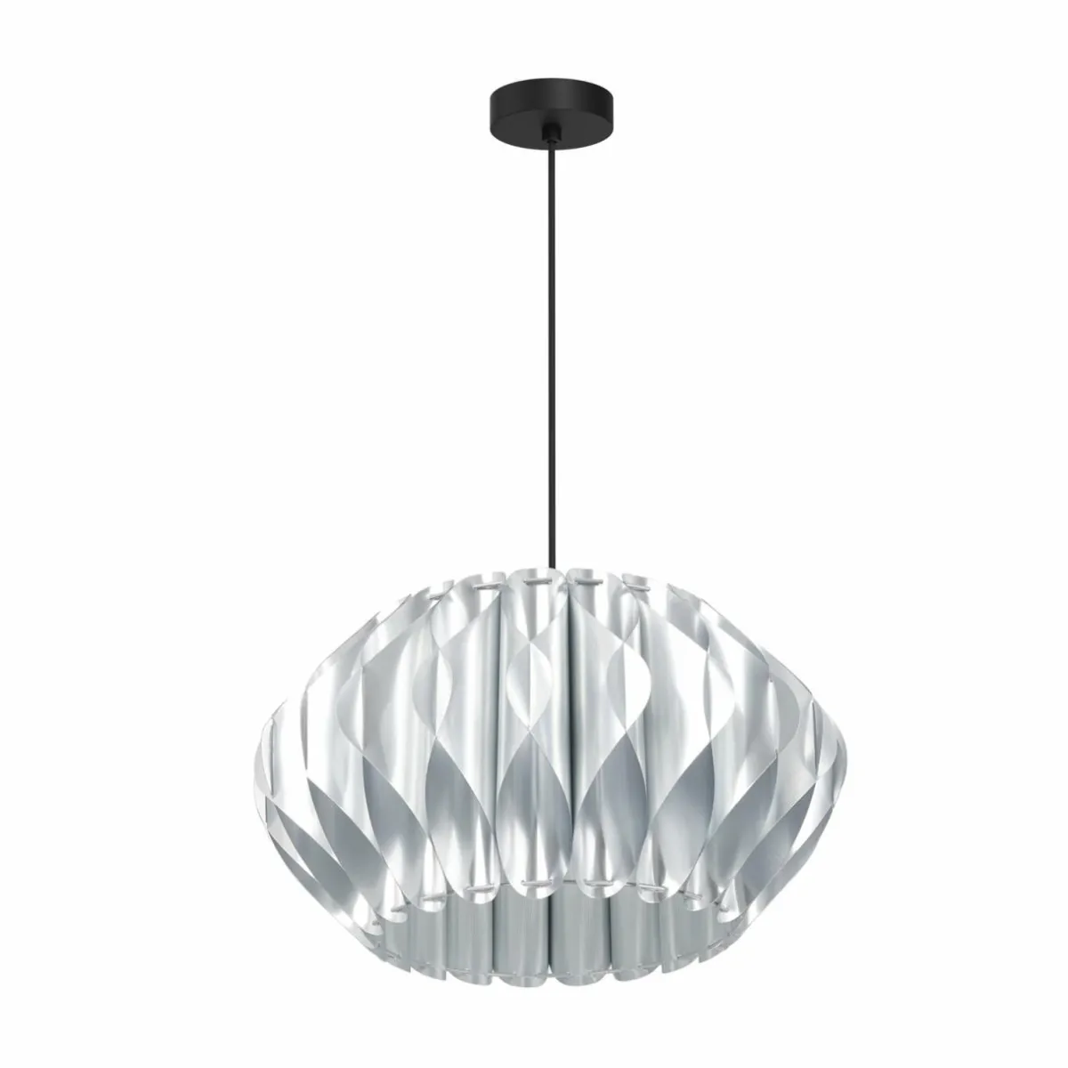 suspension_serenity_abatjour_plastique_argente_0.webp Best Sale Luminex Suspension Serenity abat-jour plastique, argentée