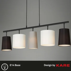 Sale Briloner Suspension Shades avec 5 abat-jour tissu