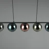 Best Sale Reality Leuchten Suspension Sheldon avec cinq sphères de verre