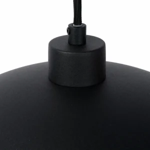 Sale Lucide Suspension Siemon en acier, Ø 40 cm, noire