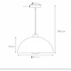Best Sale Lucide Suspension Siemon en acier, Ø 40 cm, verte