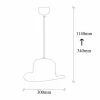 Cheap Opviq Suspension Sivani MR-992 à 1 lampe Ø30cm noir