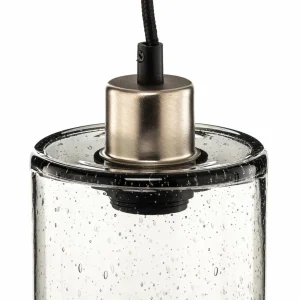 Cheap Solbika Lighting Suspension Soda Cylindre en verre gris fumé Ø 12cm