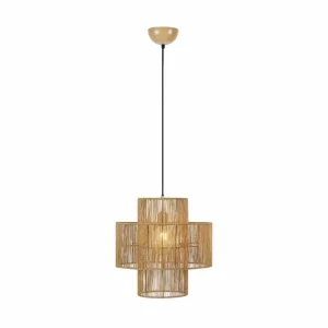 Cheap Markslöjd Suspension Soga, fiche, naturel, jute, Ø 40 cm
