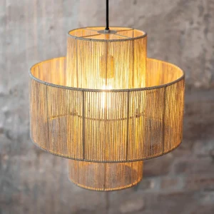Cheap Markslöjd Suspension Soga, fiche, naturel, jute, Ø 40 cm