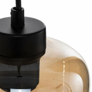 New Eko-Light Suspension Sombra, ambrée, à 1 lampe