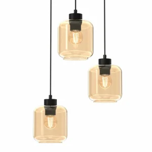 Flash Sale Eko-Light Suspension Sombra, ambrée, à 3 lampes, ronde