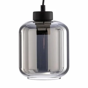 Fashion Eko-Light Suspension Sombra, fumée, à 3 lampes, longue