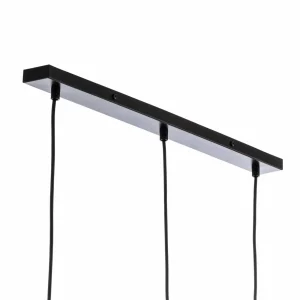 Fashion Eko-Light Suspension Sombra, fumée, à 3 lampes, longue