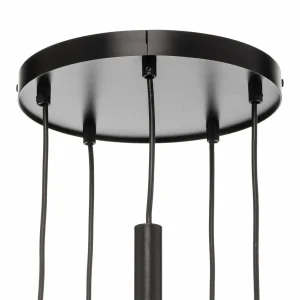Cheap SIGMA Suspension Sopel Due 5, noir/or, à 5 lampes.