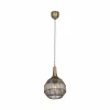 Flash Sale Trio Lighting Suspension Soraya, Ø 26 cm, métal, laiton vieilli, forme sphérique