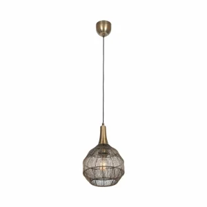 Flash Sale Trio Lighting Suspension Soraya, Ø 26 cm, métal, laiton vieilli, forme sphérique