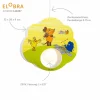 Hot Elobra Suspension souris, jaune, bois, E27, 1 lampe