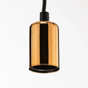 Outlet EMIBIG LIGHTING Suspension Spark 5 à 5 lampes, noire-cuivrée