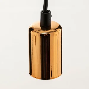 Outlet EMIBIG LIGHTING Suspension Spark 5 à 5 lampes, noire-cuivrée