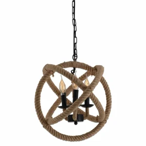 Best Sale Näve Suspension sphérique Regia en corde naturelle