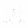 Fashion Nowodvorski Lighting Suspension Spider en blanc, à sept lampes